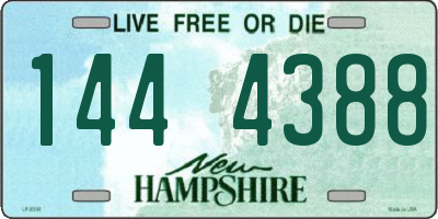 NH license plate 1444388