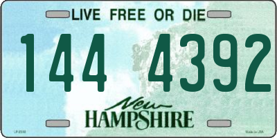 NH license plate 1444392