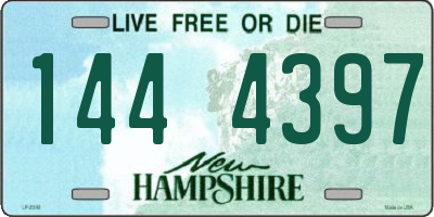 NH license plate 1444397