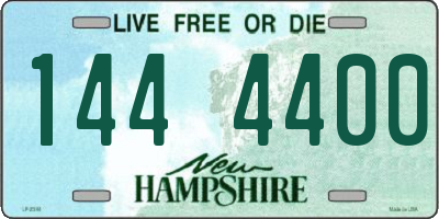NH license plate 1444400