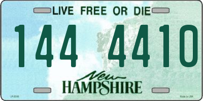 NH license plate 1444410