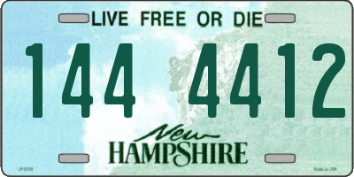 NH license plate 1444412