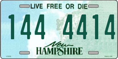 NH license plate 1444414