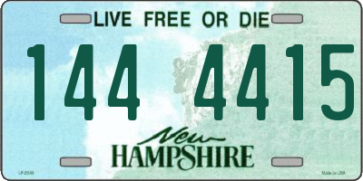NH license plate 1444415