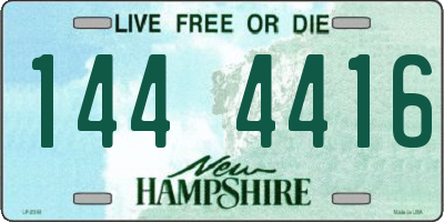 NH license plate 1444416