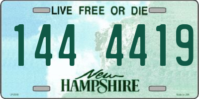 NH license plate 1444419