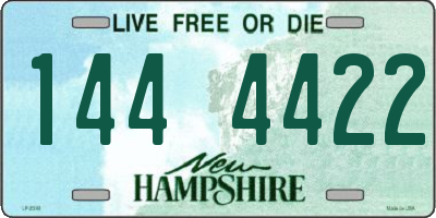 NH license plate 1444422