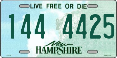 NH license plate 1444425