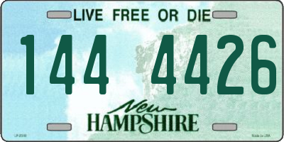 NH license plate 1444426