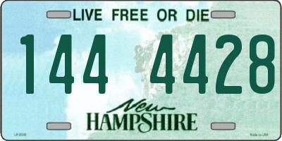 NH license plate 1444428