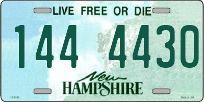NH license plate 1444430