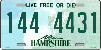 NH license plate 1444431