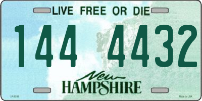 NH license plate 1444432