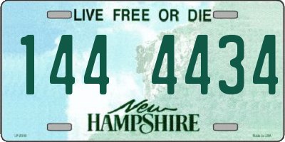 NH license plate 1444434