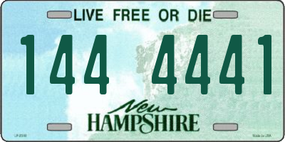 NH license plate 1444441