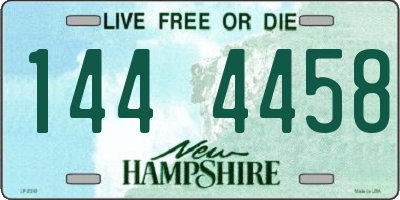 NH license plate 1444458