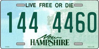 NH license plate 1444460