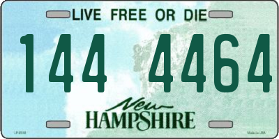 NH license plate 1444464