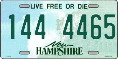 NH license plate 1444465