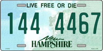 NH license plate 1444467