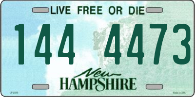 NH license plate 1444473