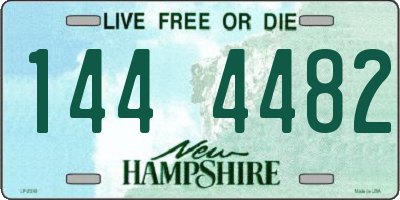 NH license plate 1444482