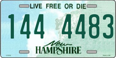 NH license plate 1444483
