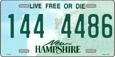 NH license plate 1444486