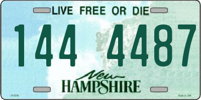 NH license plate 1444487