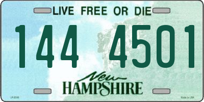 NH license plate 1444501