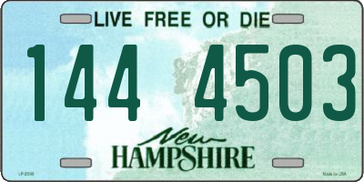 NH license plate 1444503