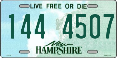 NH license plate 1444507
