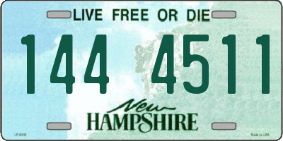 NH license plate 1444511