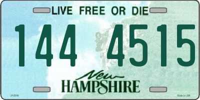 NH license plate 1444515