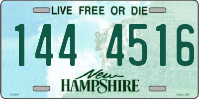 NH license plate 1444516