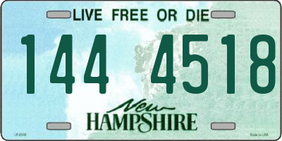 NH license plate 1444518