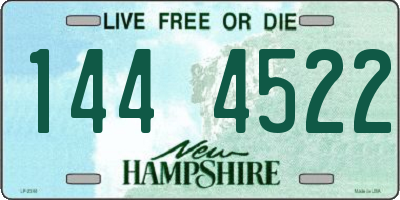 NH license plate 1444522