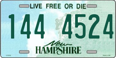 NH license plate 1444524
