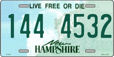 NH license plate 1444532