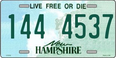 NH license plate 1444537