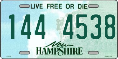 NH license plate 1444538