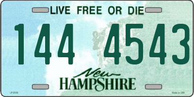 NH license plate 1444543
