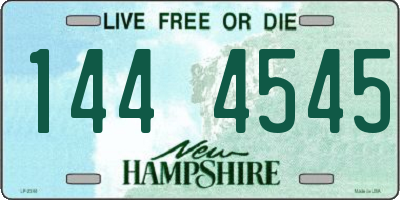 NH license plate 1444545