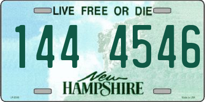 NH license plate 1444546