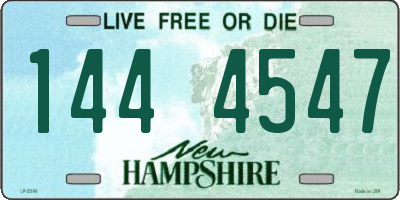 NH license plate 1444547