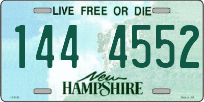 NH license plate 1444552
