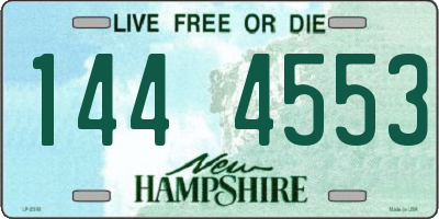 NH license plate 1444553