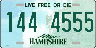 NH license plate 1444555