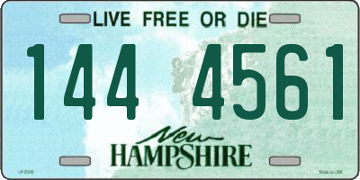 NH license plate 1444561