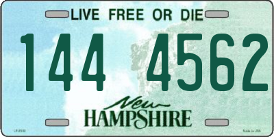 NH license plate 1444562